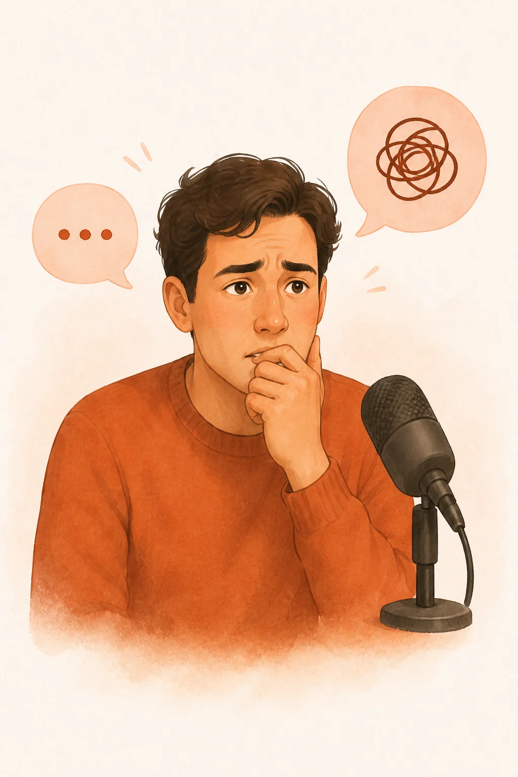 A person who knows the words but cannot speak
