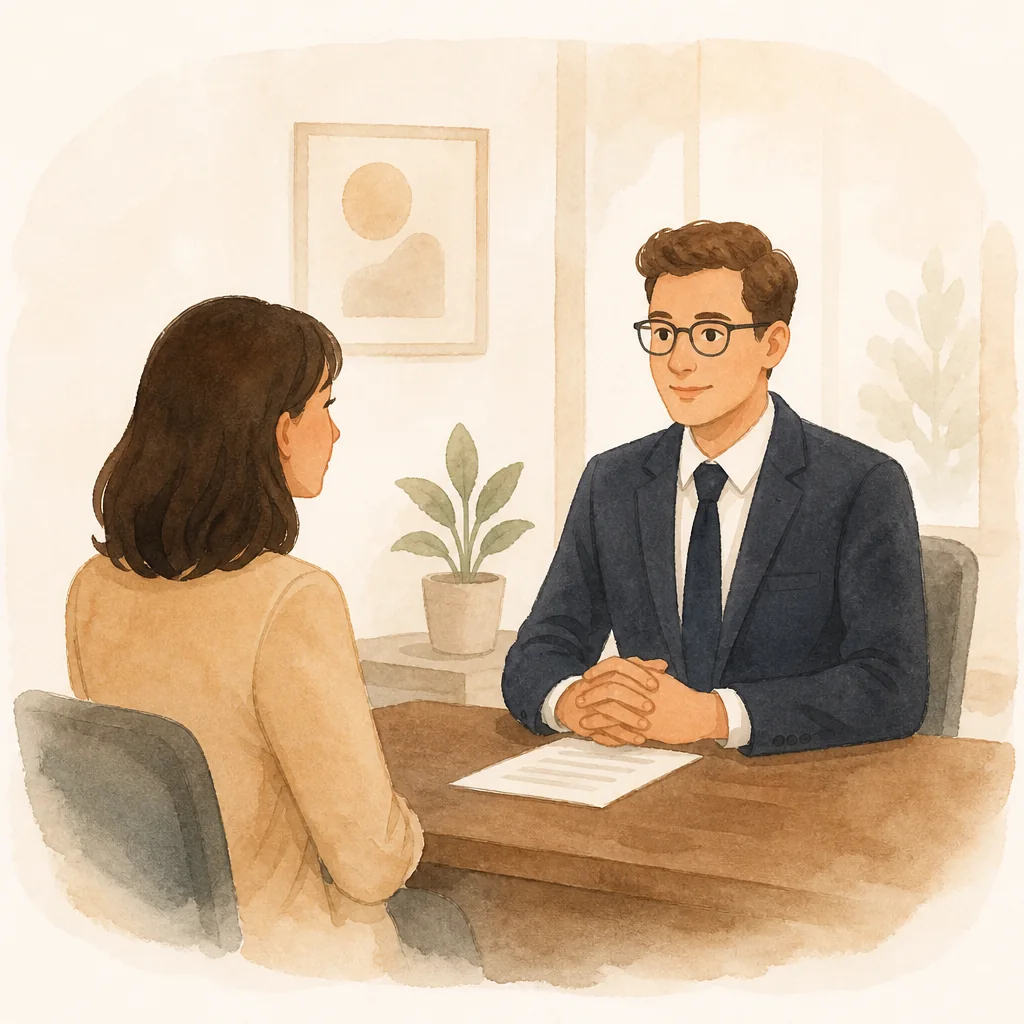 In a job interview